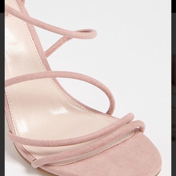 NWT/FOREVER 21 BLUSH STRAPPY HIGH HEEL SANDAL SZ:7 - Picture 4 of 8